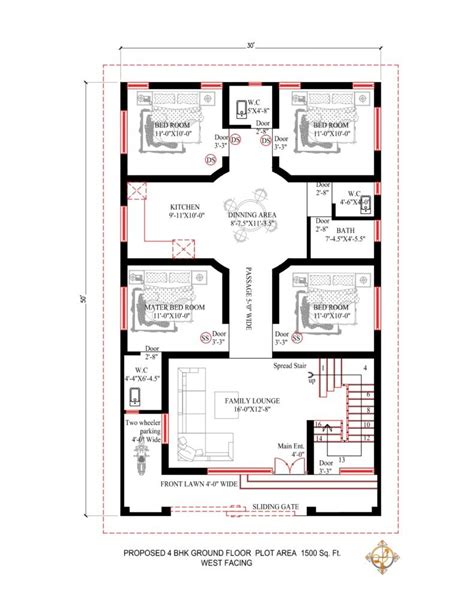 Best 30x50 House Plan Ideas Indian Floor Plans