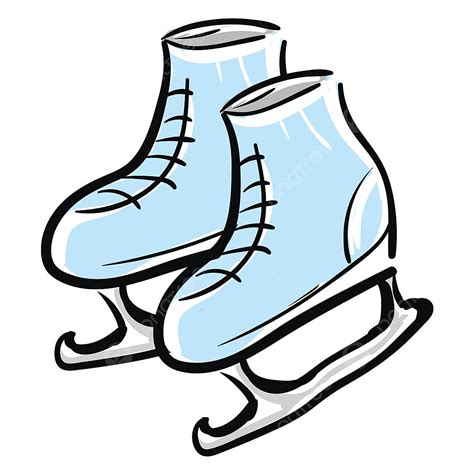 Ice Skating Clipart Hd Png Ice Skates Illustration Vector On White