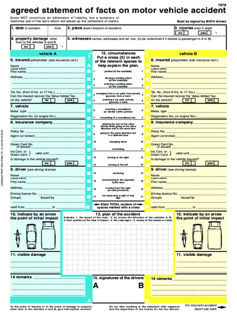 European Accident Report Form Pdf Complete With Ease Airslate Signnow