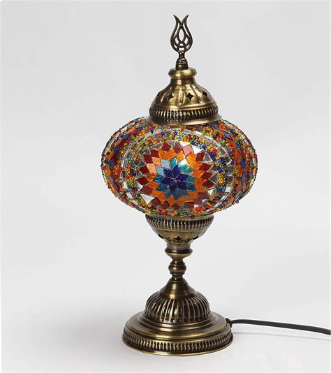 LaModaHome 31 Models Mosaic Lamp Handmade Turkish 7 Globes Mosaic