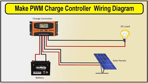 How To Make Pwm Charge Controller Wiring Diagram Solar Light Youtube