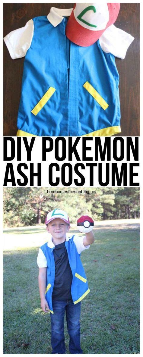 Diy Pokemon Ash Costume Ash Costume Pokemon Halloween Costume