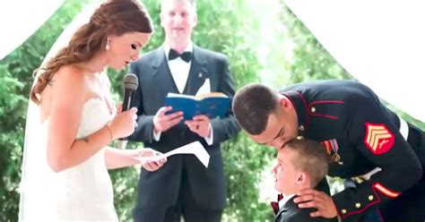Year Old Marine Son Cries Over Stepmom S Vows To Him Staff Picks