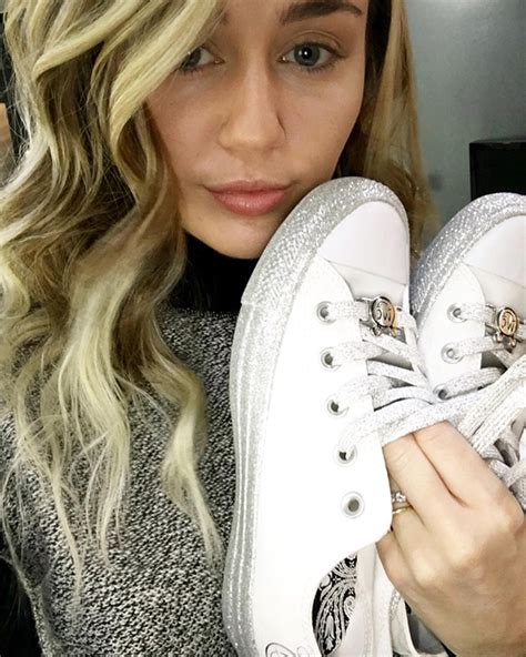 Miley Cyrus Converse Glitter Shoes