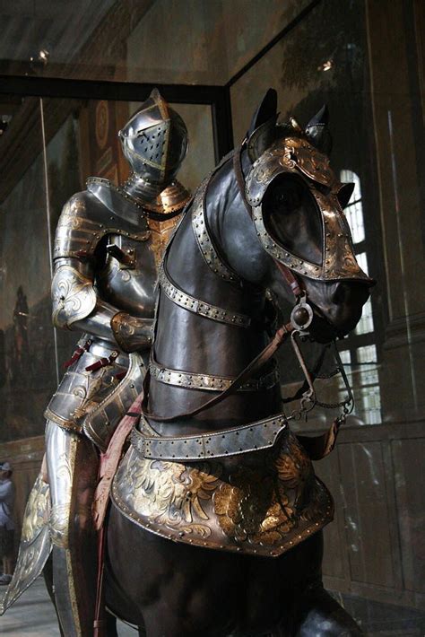 Armored Horse And Rider Horse Armor Medieval Armor Medieval Horse