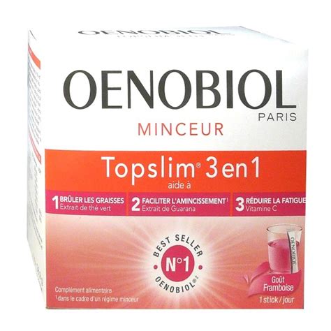 Nsfp Oenobiol Minceur Topslim 3en1 Gout Framboise