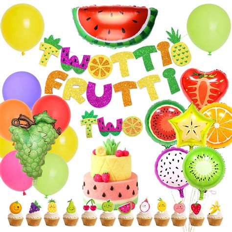 Buy Tutti Frutti Birthday Decorations Twotti Frutti Banner 2nd
