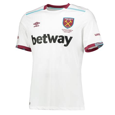 Umbro Mens Gents Football Soccer West Ham United Away Shirt Jersey 2016