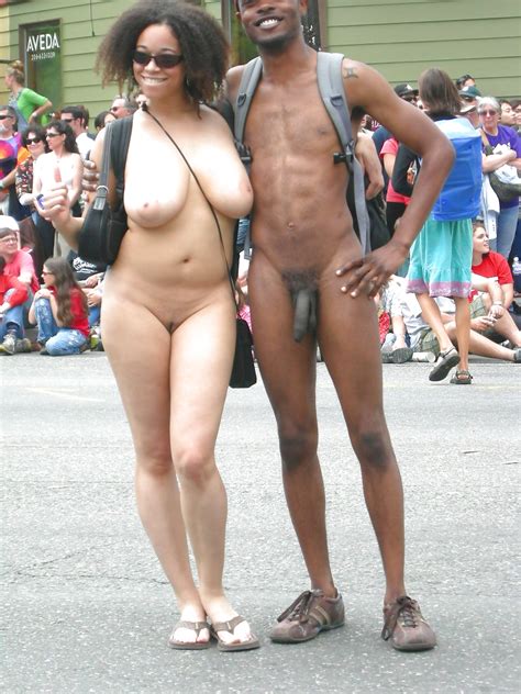 Nude Black Couple At Fremont Solstice Parade 5 Pics