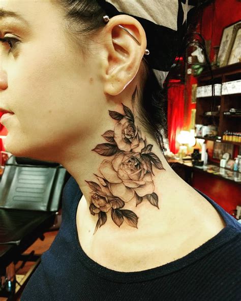 Sizzling Women Neck Tattoos 2019 Collection Media Democracy Neck