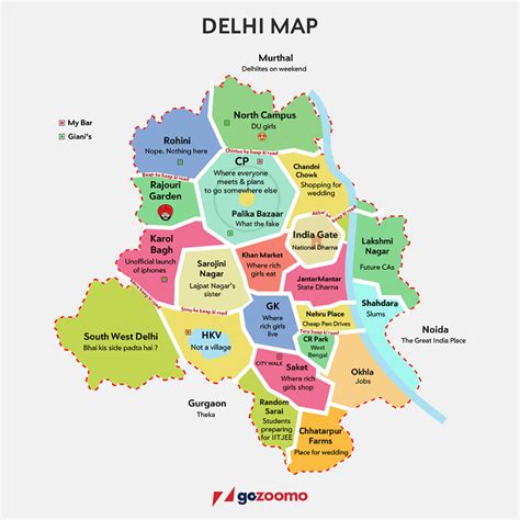 This Map Of Delhi Describes Delhiites So Correctly It Might Just Be
