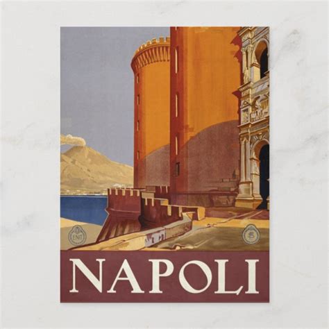 Vintage Napoli Italia Naples Italy Travel Postcard