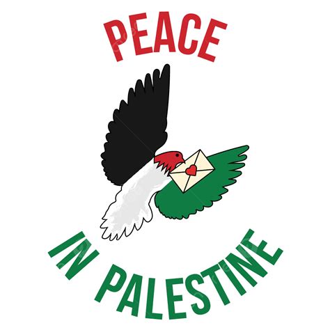Peace Bird Vector Art Png Bird Carrying Message Peace In Palestine