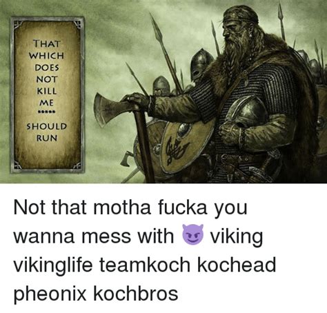 That Which Does Not Kill Me Should Run Not That Motha Fucka You Wanna Mess With 😈 Viking