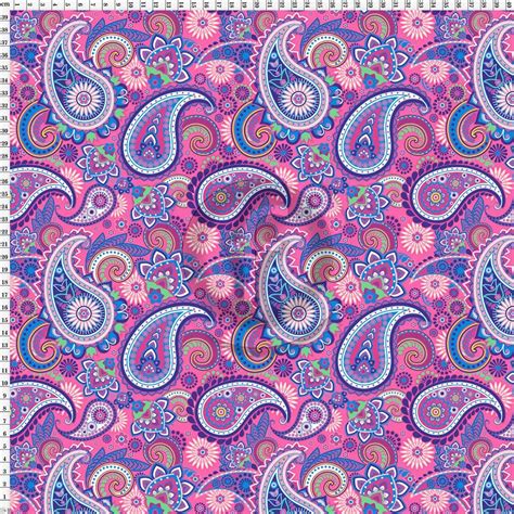 Ts183 Paisley Funki Fabrics Printing On Fabric Digital Print