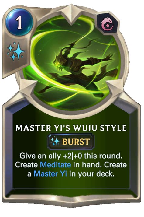 Lor Card Master Yis Wuju Style