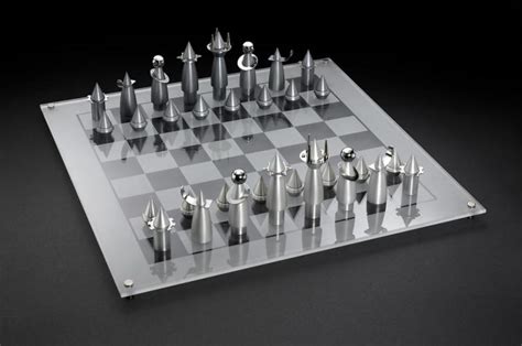 Does anyone have any information on this chess set design? Rocket Chess Set, Chess Game, Modern Design | Laura Cowan