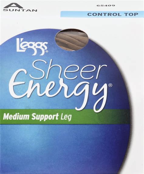 Leggs Leggs Sheer Energy Womens Control Top Medium Support