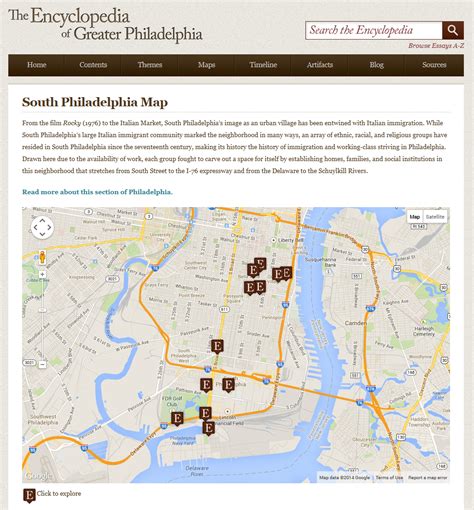 South Philadelphia Map Encyclopedia Of Greater Philadelphia