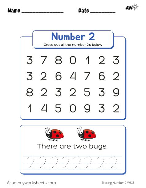 Number 2 Printable Worksheets Printable Word Searches