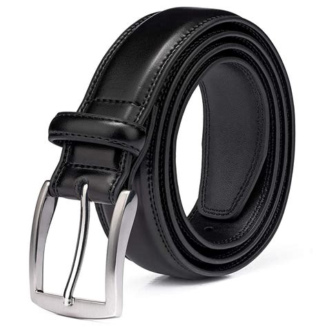 Kml Men S Belt Genuine Leather Dress Belts For Men With Single Prong Buckle Classic