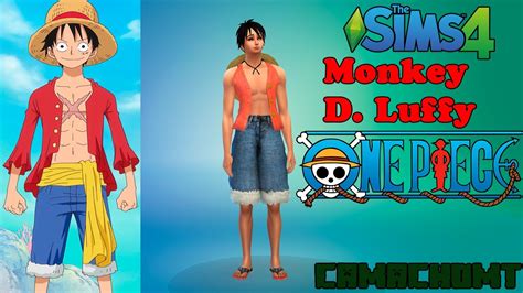 Monkey D Luffy One Piece Sims 4 Youtube