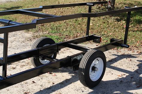 20ft Single Axle Scissor Trailer T And M Marine