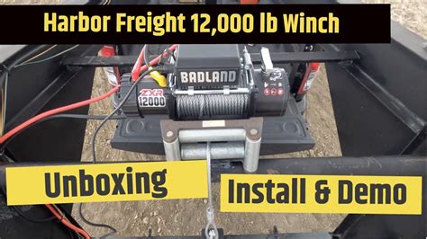 I Bought A Harbor Freight Badland 12k Winch To Test Installation And