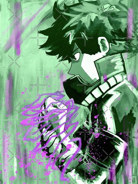 Póster Deku Izuku Midoriya My Hero Academia De Umbrafox Redbubble