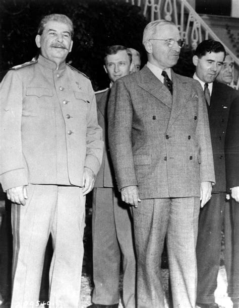 [photo] Joseph Stalin And Harry Truman During The Potsdam Conference Germany 20 Jul 1945 Note