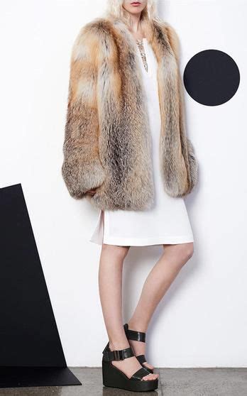 Derek Lam Resort 2016 Look 2 On Moda Operandi Fox Fur Coat Fur Coat