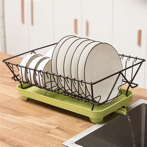 Kitchen Dish Drainer Rack Counter Top Drying Dish Rack For Plate Bowl