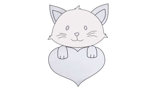 Most animes have cats that appear randomly. How to draw Cute Kittens with Love Hearts - My How To Draw
