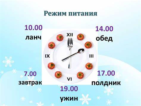Режим питания диеты 1