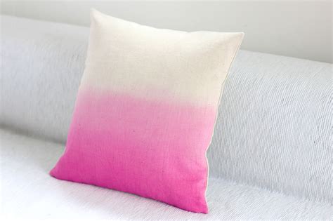 Stylish Dip Dyed Ombre Cushion Covers By Juream Box Ombre Cushion Pink Dip Dye Ombre Pillow