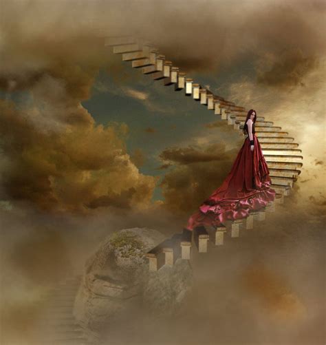 Paintings Of Stairways To Heaven Stairway To Heaven By Rosannjoh