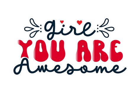 Girl You Are Awesome Graphic By Prince Svg · Creative Fabrica