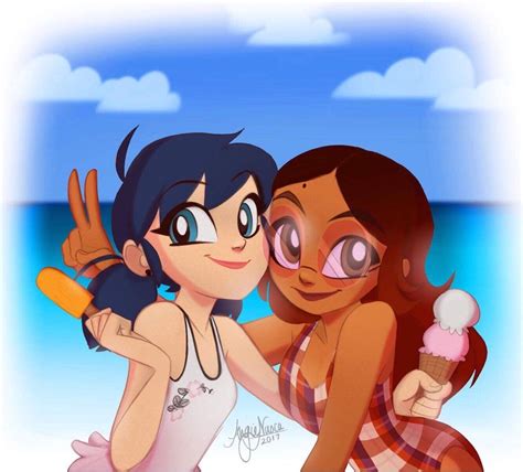 Image Marinette And Alya Summertime Art By Angie Nasca