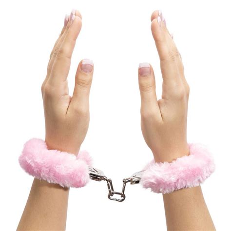 Bondage Boutique Pink Furry Handcuffs Lovehoney UK