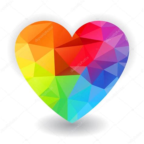 Nutze dieses bild für print, web und social media. Regenbogen Herz isoliert auf weißem Hintergrund ...