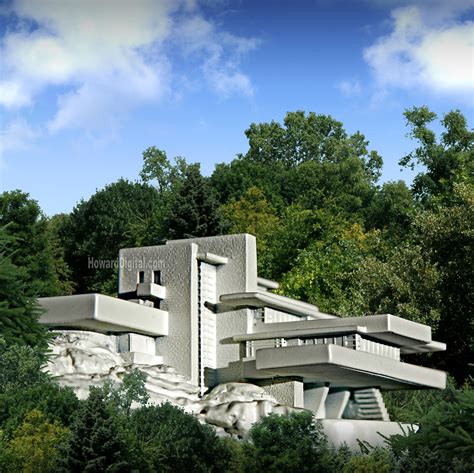 Falling Water Fallingwater Guggenheim Museum The Robie House The