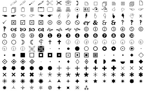 Wingdings Fonts Mesta Automation