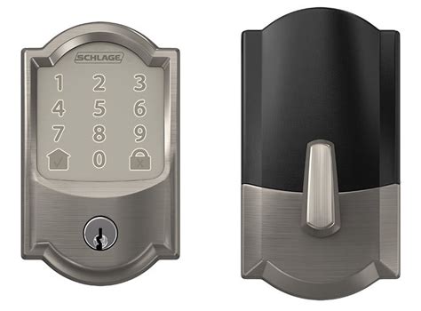 Schlage Encode Smart Wi Fi Deadbolt With Camelot Trim In Satin Nickel