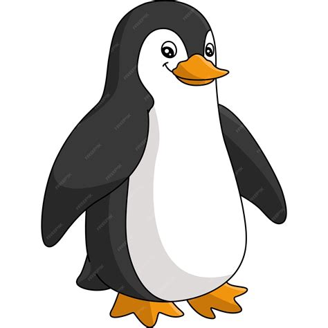 Premium Vector Penguin Cartoon Colored Clipart Illustration