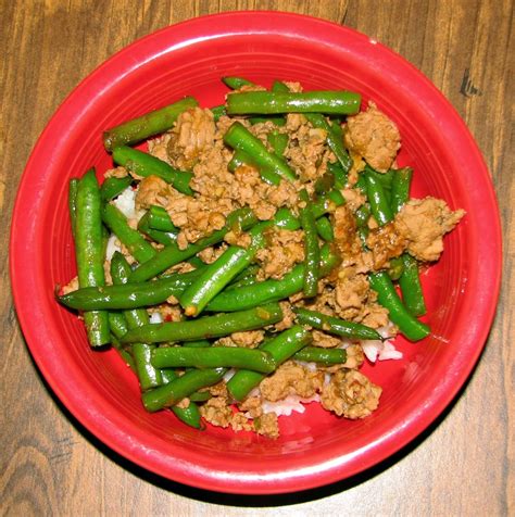 Maybe you would like to learn more about one of these? Chinese Green Beans with Ground Turkey over Rice | Green ...