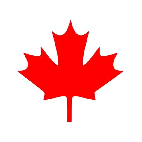 Maple Leaf Vinyl Decal Canadian Symbol Canada Sticker 0042
