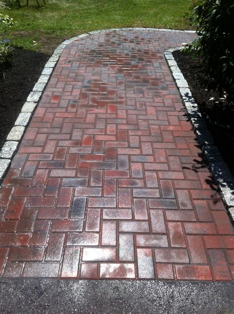 Brick W Cobble Edge By Araujo Landscapinginc Stone Patio Designs