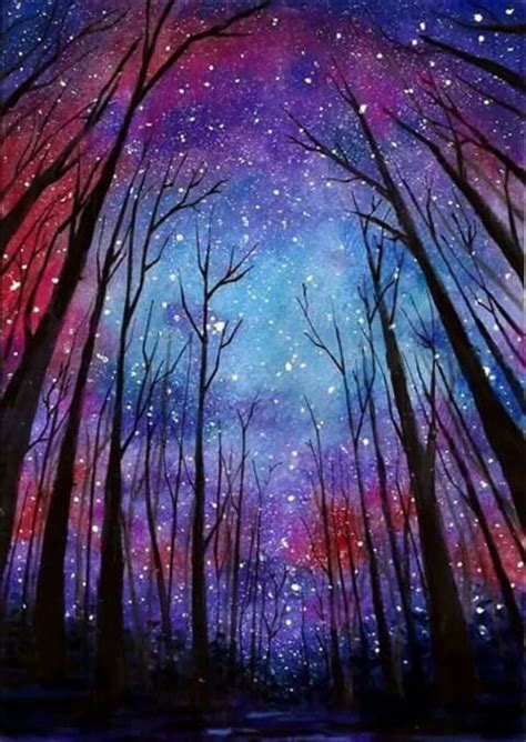 70 Easy And Beautiful Canvas Painting Ideas For Beginners To Try In 2020 Galaxy Painting