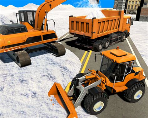 Excavator Snow Plow City Snow Blower Truck Games Apk Free Download For Android