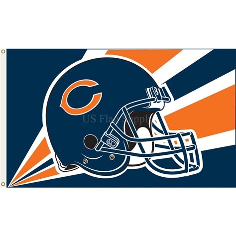 5ft X 3ft Chicago Bears American Football Flag Viel Spaß Beim Einkaufen